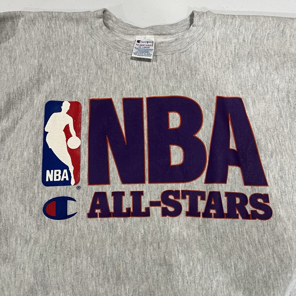 VTG 90's Champion Reverse Weave NBA All Star Game West Sweatshirt Mens XL